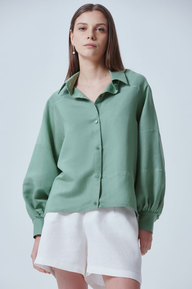 Camisa Isola Green Tea