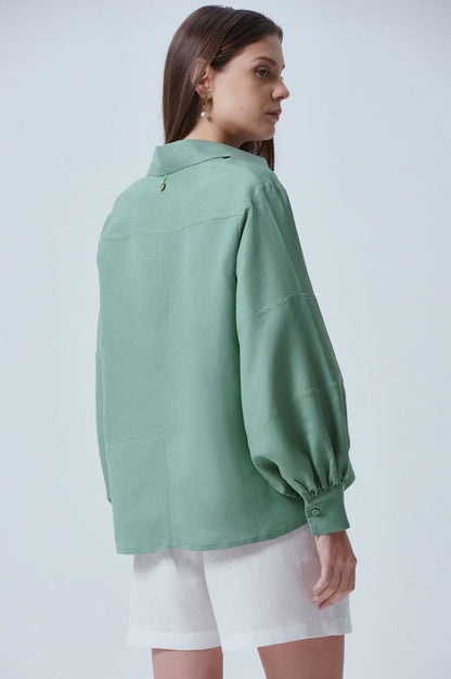 Camisa Isola Green Tea