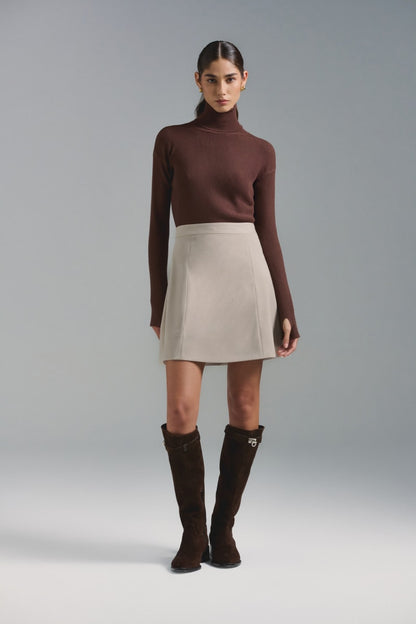 Falda Notre Dame Taupe
