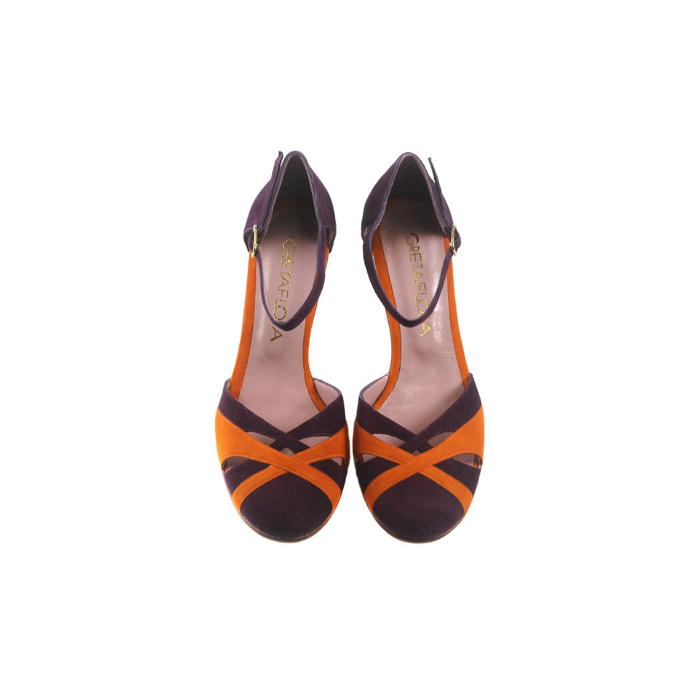 Zapato Doris Uva Naranja