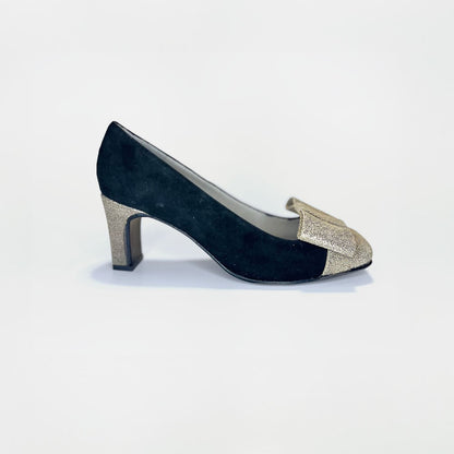 Zapato Nicole Black Silver