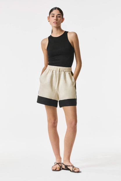 Short Bellagio Sand & Black NERATTA
