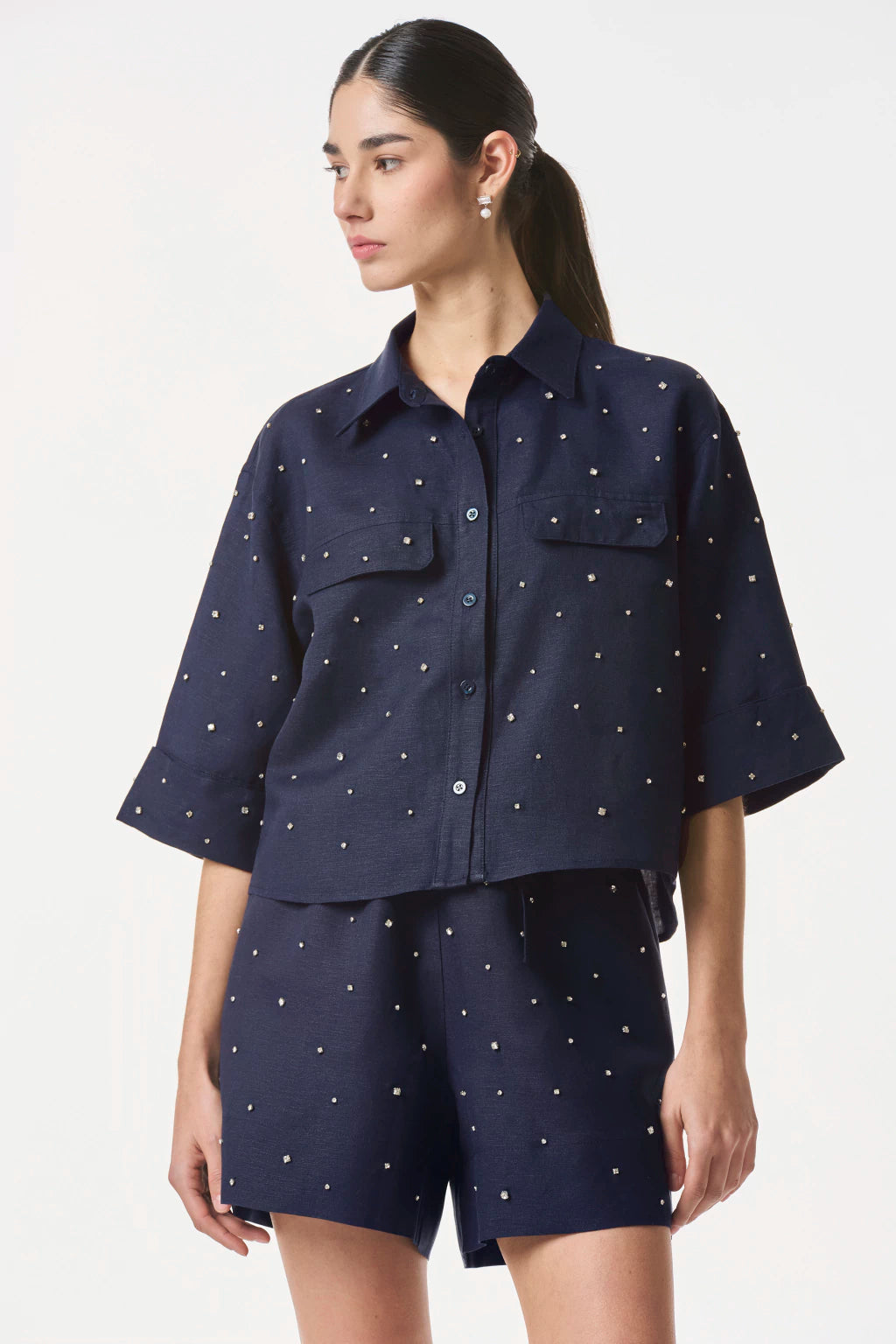 Camisa Bellagio Navy NERATTA
