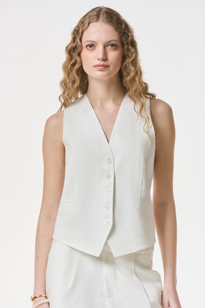 Chaleco Capriccio Off White NERATTA