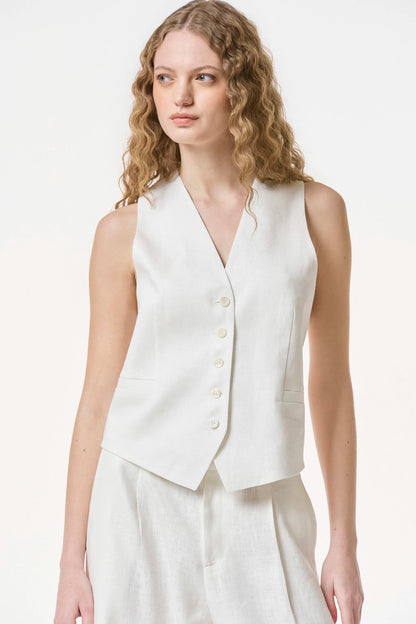 Chaleco Capriccio Off White NERATTA