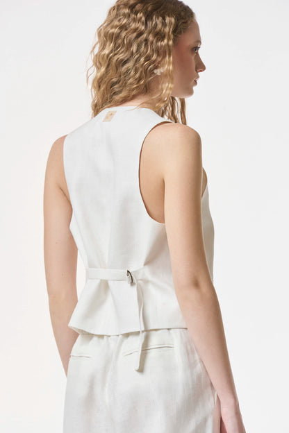 Chaleco Capriccio Off White NERATTA